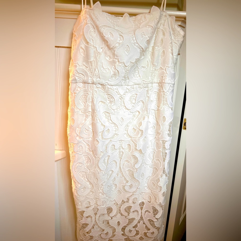 White Bardot Dress | Size 12/XL
